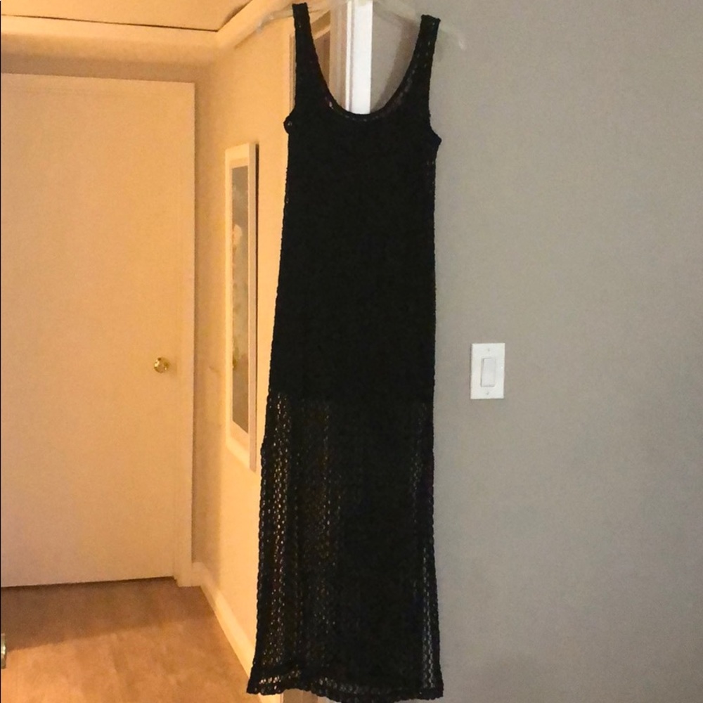 Long summer black dress